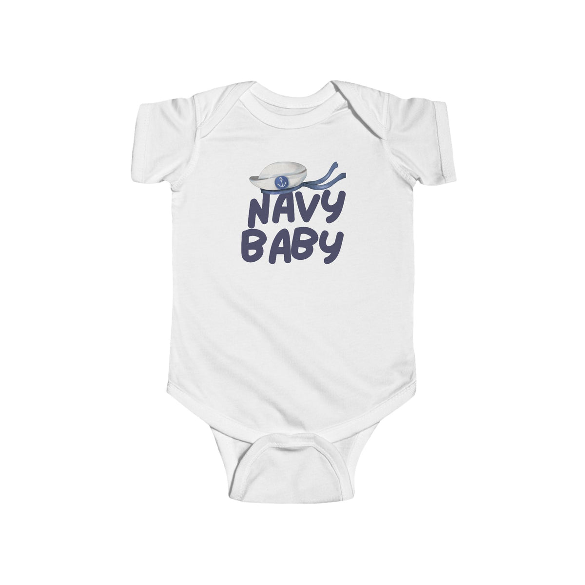 Navy Baby Infant Bodysuit – Cute Sailor Baby Onesie