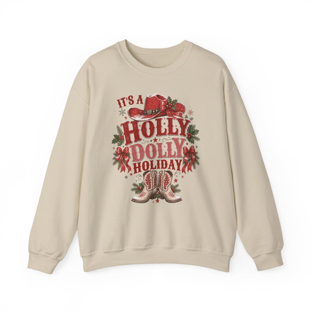 Holly Dolly Christmas Crewneck Sweatshirt