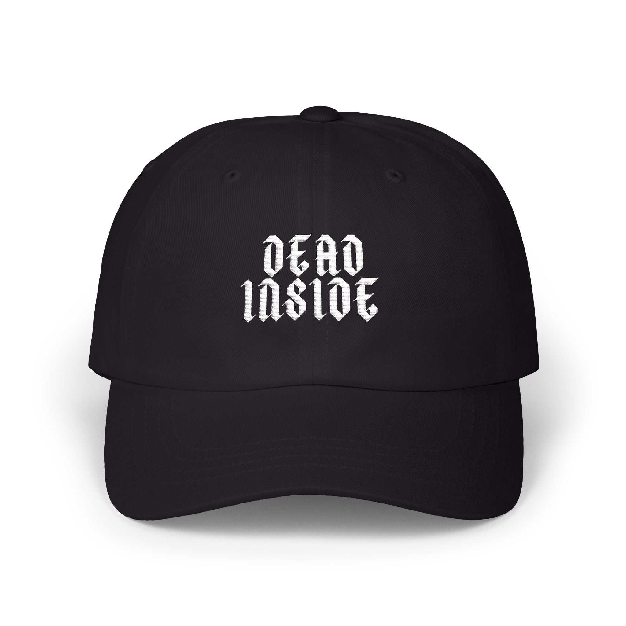 Dead Inside Dad Cap – Gothic Embroidered Baseball Hat
