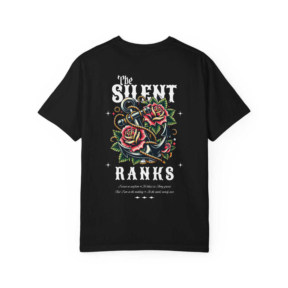 The Silent Ranks Graphic T-Shirt - Navy Military Wife Tee Gift
