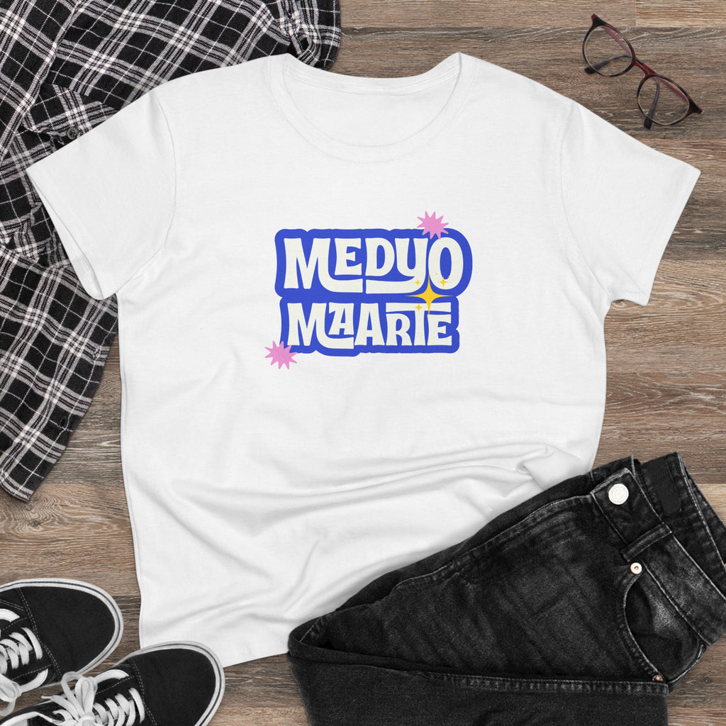 Medyo Maarte Women’s Graphic Tee | Playful Retro Tagalog Shirt | Pinoy Pride | Filipino Gifts