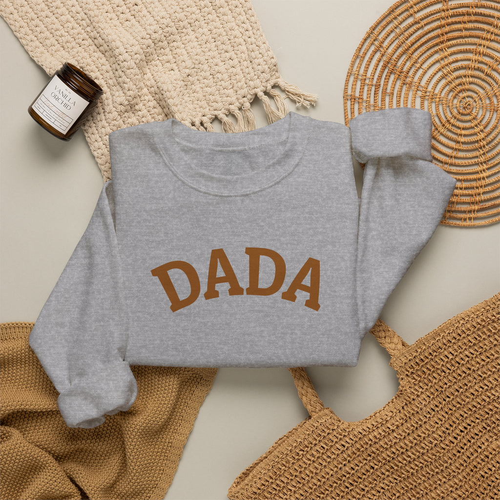 Dada Crewneck Sweatshirt - Cozy Neutral Dad Pullover with Personalization