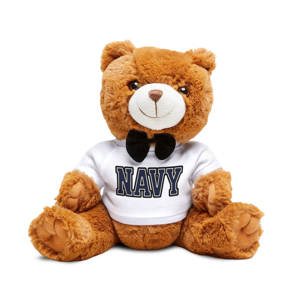 Navy Teddy Bear Plush with T-Shirt