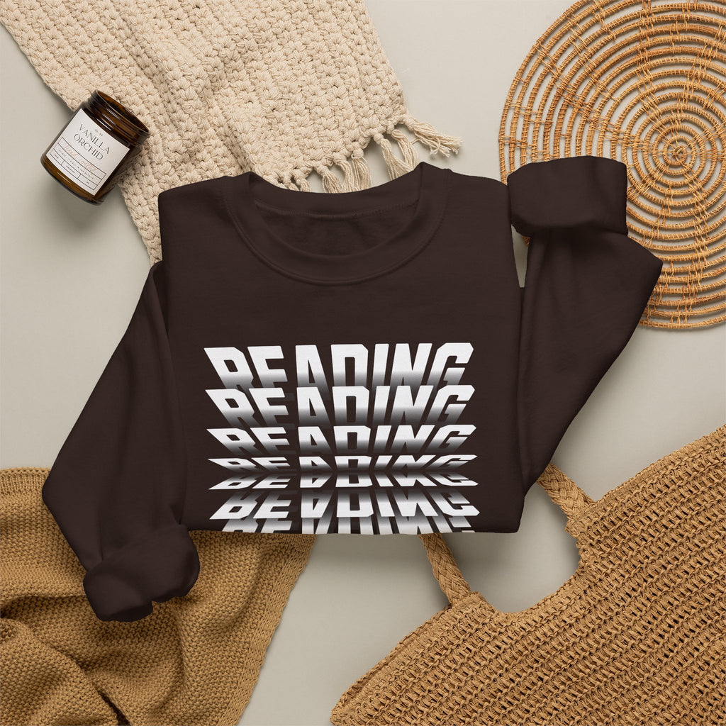Reading (Book Pages) Graphic Sweatshirt