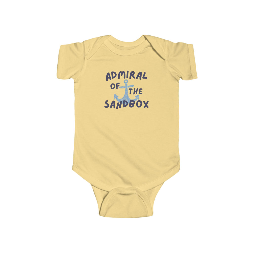 Admiral of the Sandbox Infant Bodysuit - Nautical Baby Onesie