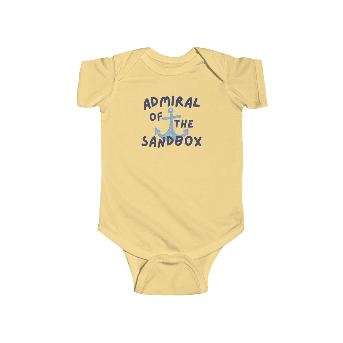 Admiral of the Sandbox Infant Bodysuit - Nautical Baby Onesie