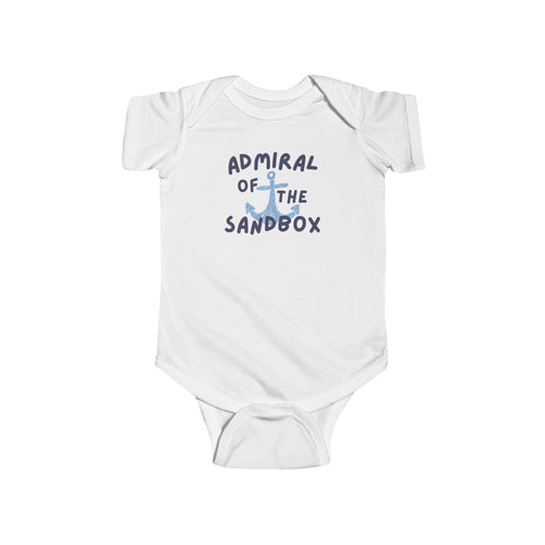Admiral of the Sandbox Infant Bodysuit - Nautical Baby Onesie