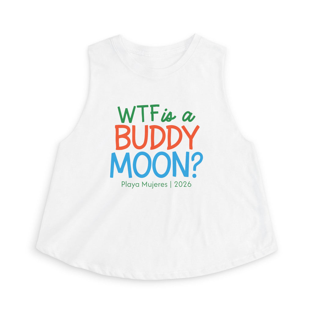 WTF Is a Buddy Moon? Women's Cropped Tank Top