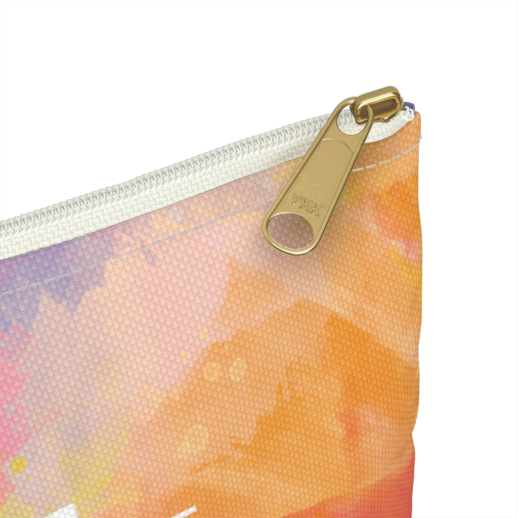 Book Lover Accessory Pouch| Colorful Watercolor Zipper Pouch for Readers