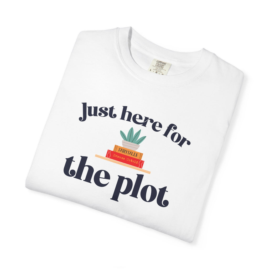 Just Here for the Plot T-Shirt | Book Lover Graphic Tee | Reader Gift | Teacher Gift