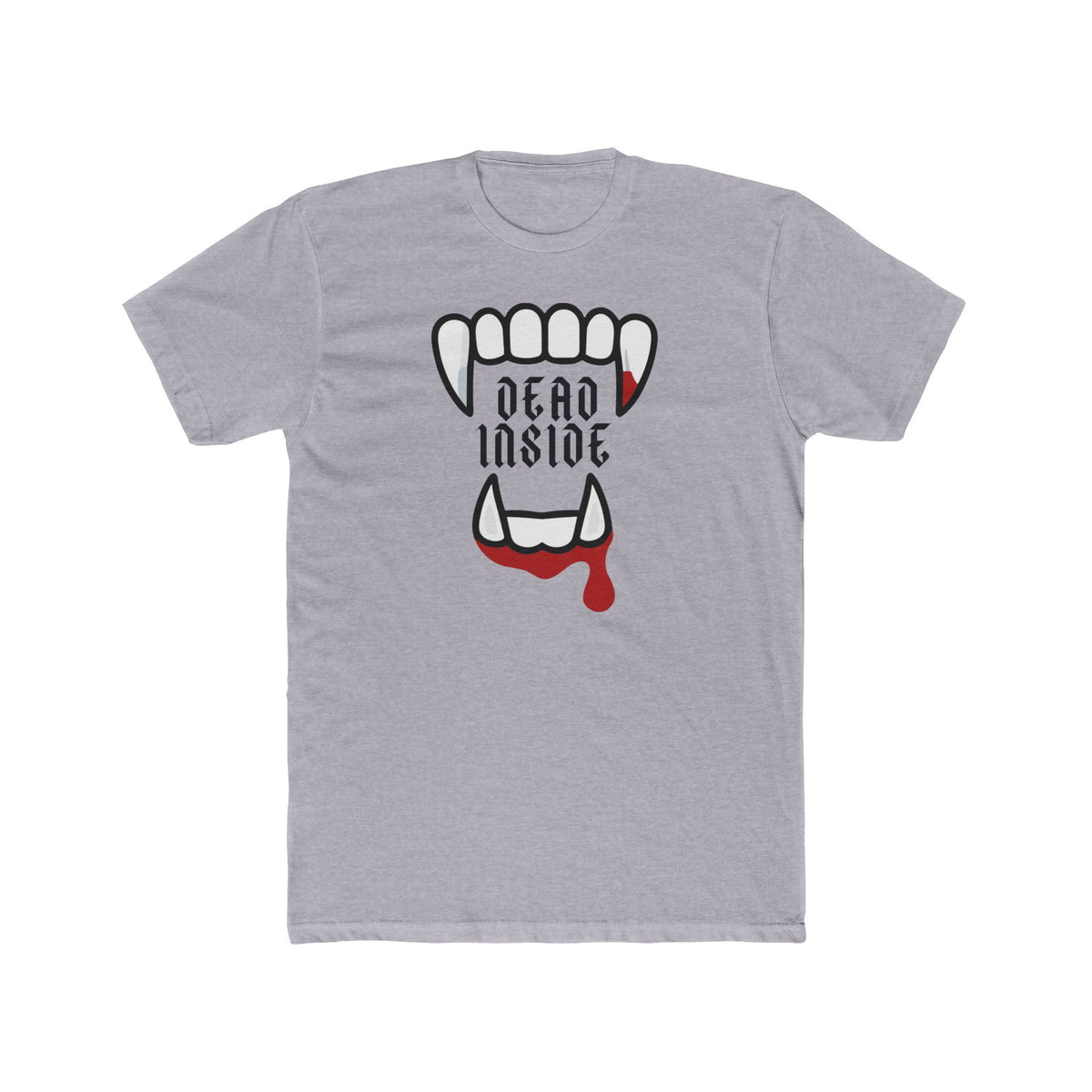 Dead Inside Vampire Fangs T‑Shirt — Gothic Horror Graphic Tee