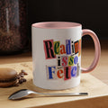 Reading Is So Fetch - Color Accent Coffee Mug