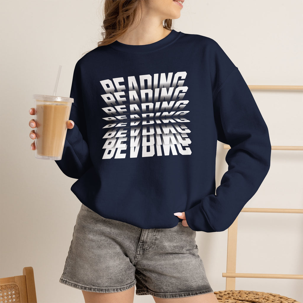 Reading (Book Pages) Graphic Sweatshirt