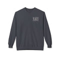 Navy Skull Crewneck Sweatshirt - “Looks Like Muddy Water, Tastes Like Turpentine”
