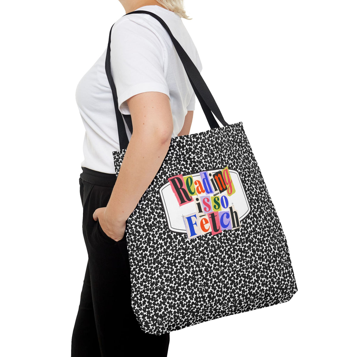 Reading Is So Fetch - Composition Book Tote Bag