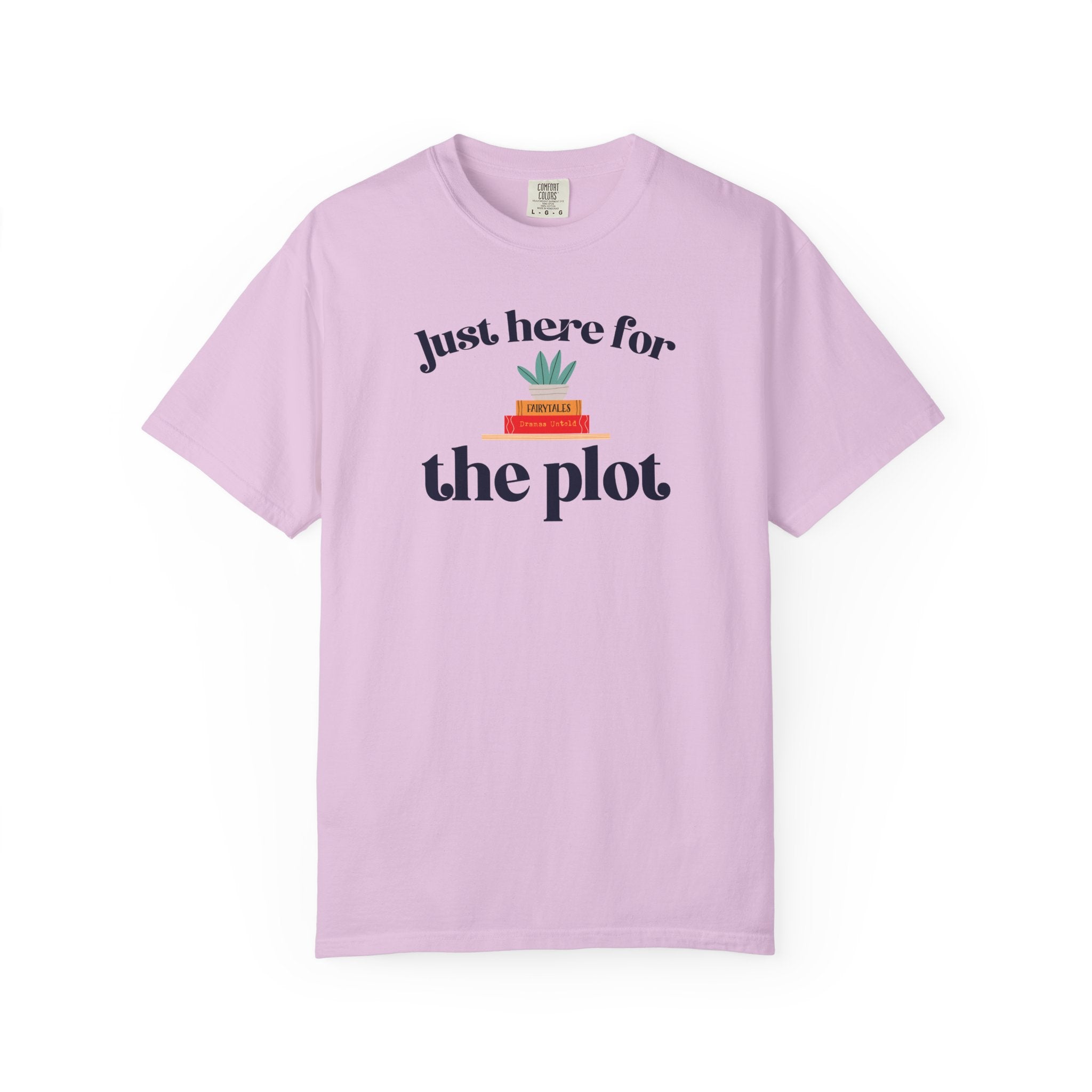 Just Here for the Plot T-Shirt | Book Lover Graphic Tee | Reader Gift | Teacher Gift