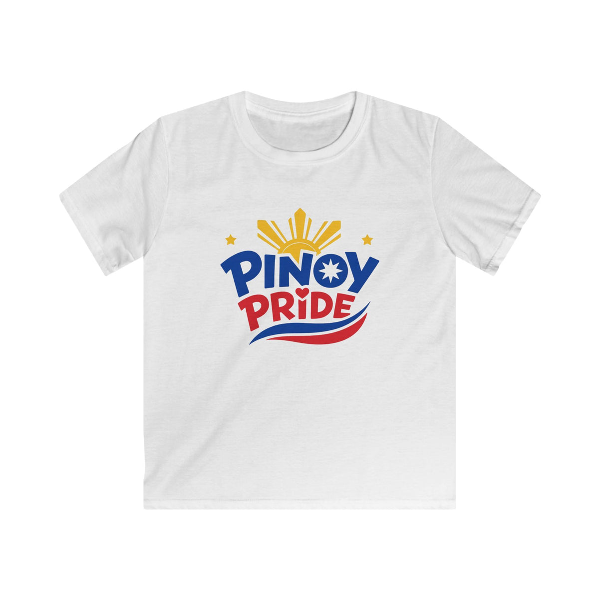 Kids Tee — "Pinoy Pride" Filipino Flag Design for Children (Patriotic Philippines Shirt)