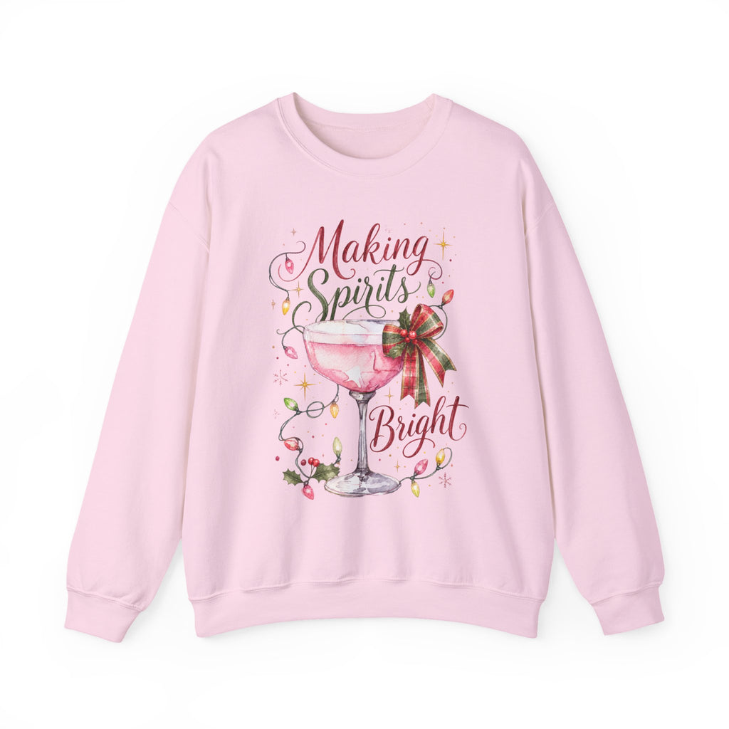Making Spirits Bright Christmas Cocktail Sweatshirt