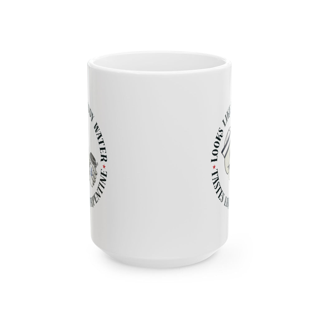 Navy Cadence Coffee Mug — "Muddy Water & Turpentine" Military Coffee Cup (11oz, 15oz)