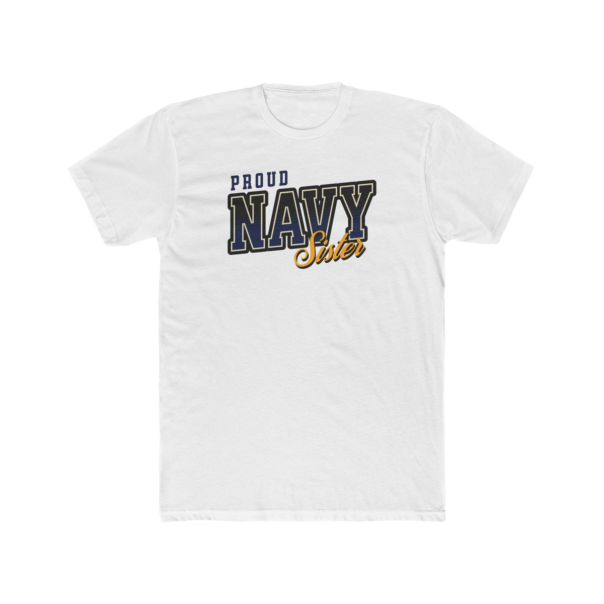 Proud Navy Sister Cotton T-Shirt