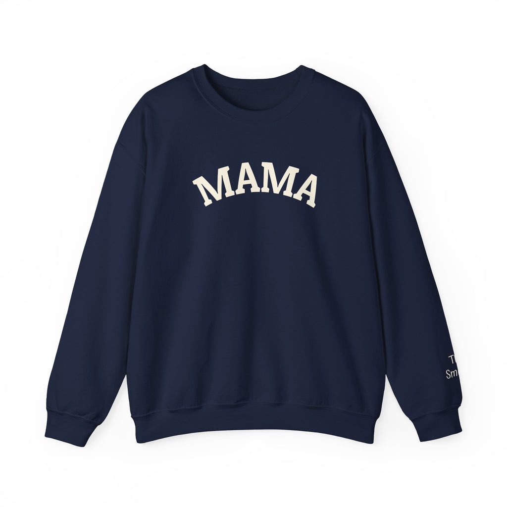 Mama Crewneck Sweatshirt - Cozy Neutral Mom Pullover with Personalization