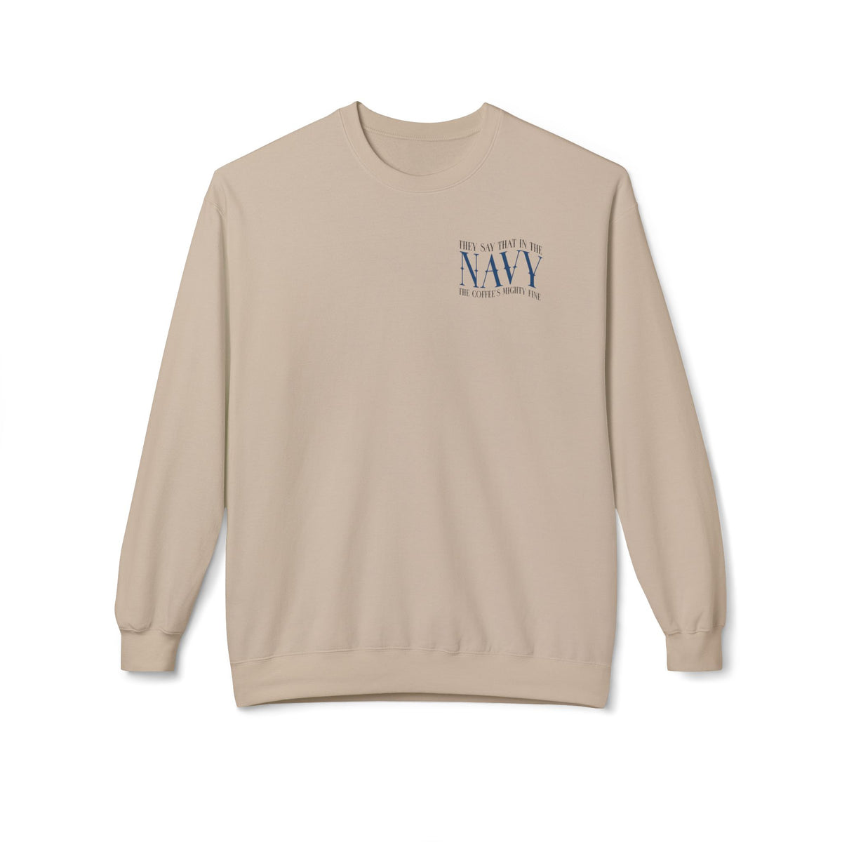 Navy Skull Crewneck Sweatshirt - “Looks Like Muddy Water, Tastes Like Turpentine”