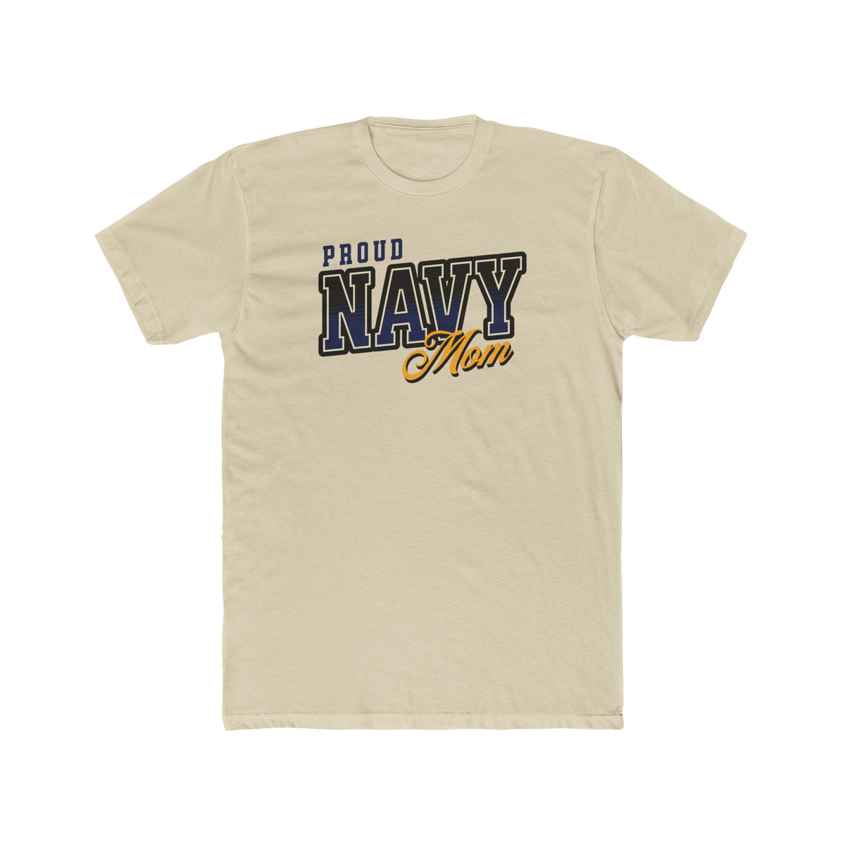 Proud Navy Mom Cotton Tee
