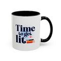 Time to Get Lit Coffee Mug — Book Lover Accent Mug (11/15 oz) | Book Lover Gift | Teacher Gift
