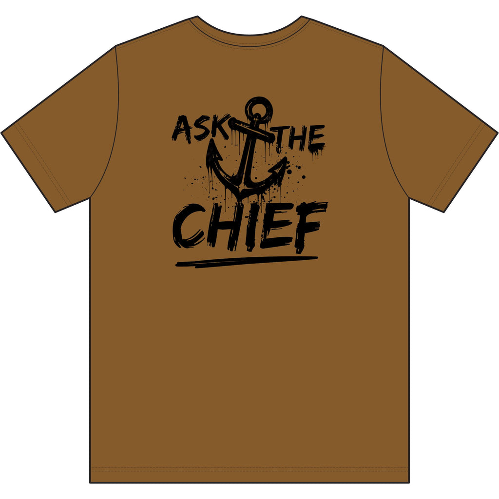 Ask the Chief Anchor T‑Shirt - Cotton Graphic Tee - Gift for Navy Chief