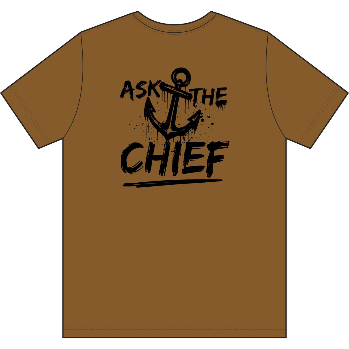 Ask the Chief Anchor T‑Shirt - Cotton Graphic Tee - Gift for Navy Chief
