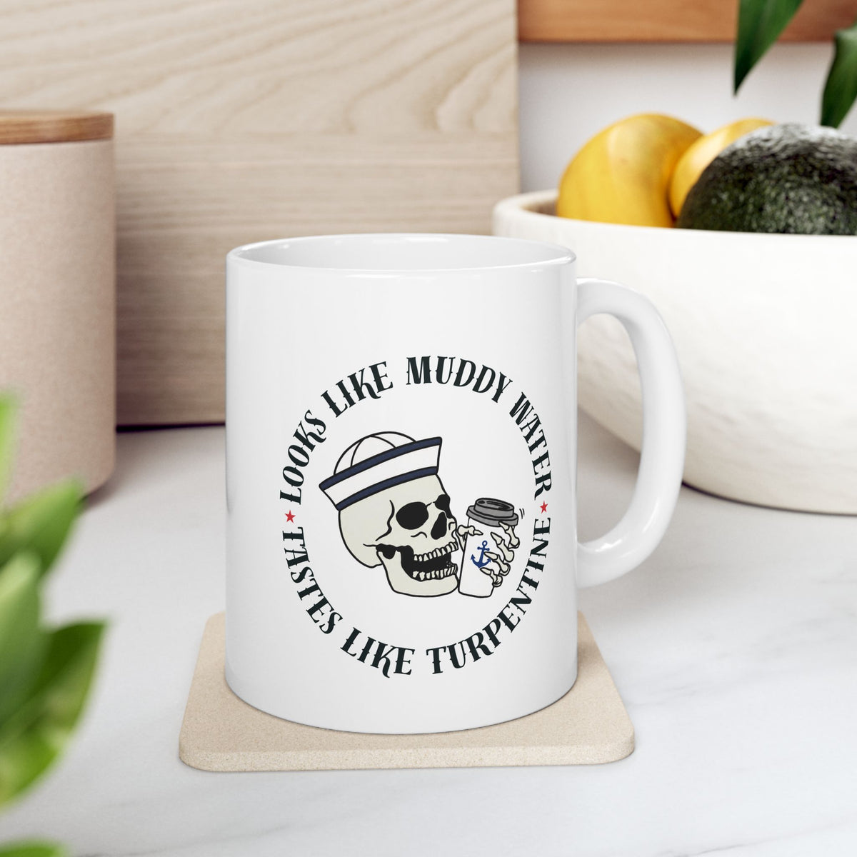 Navy Cadence Coffee Mug — "Muddy Water & Turpentine" Military Coffee Cup (11oz, 15oz)
