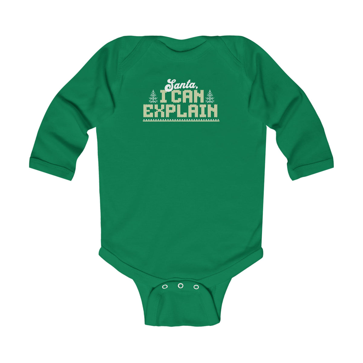 Santa I Can Explain Infant Long Sleeve Bodysuit
