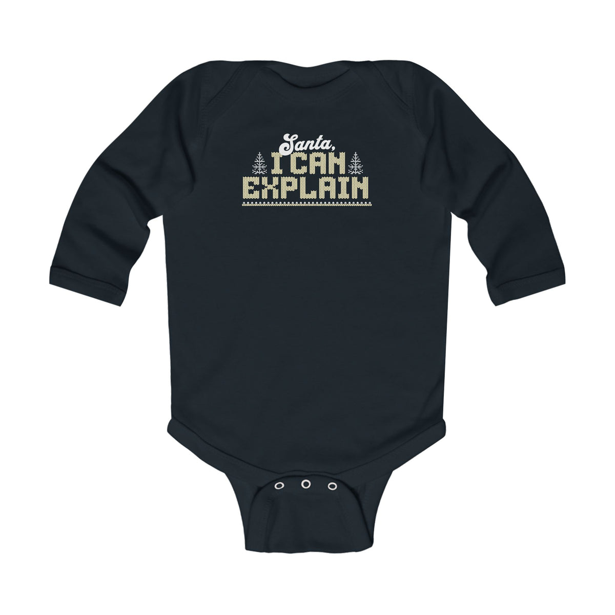 Santa I Can Explain Infant Long Sleeve Bodysuit