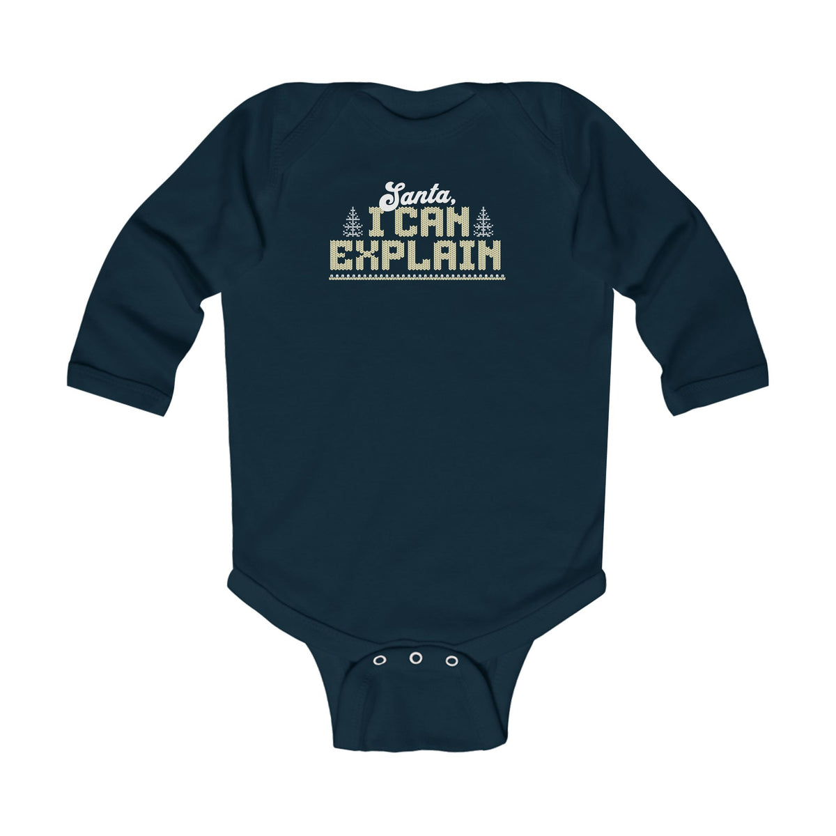 Santa I Can Explain Infant Long Sleeve Bodysuit