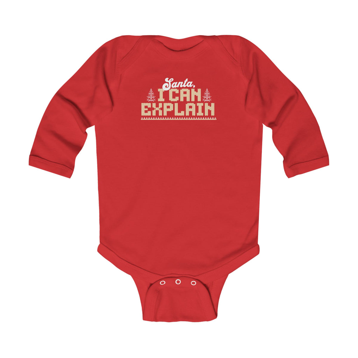 Santa I Can Explain Infant Long Sleeve Bodysuit