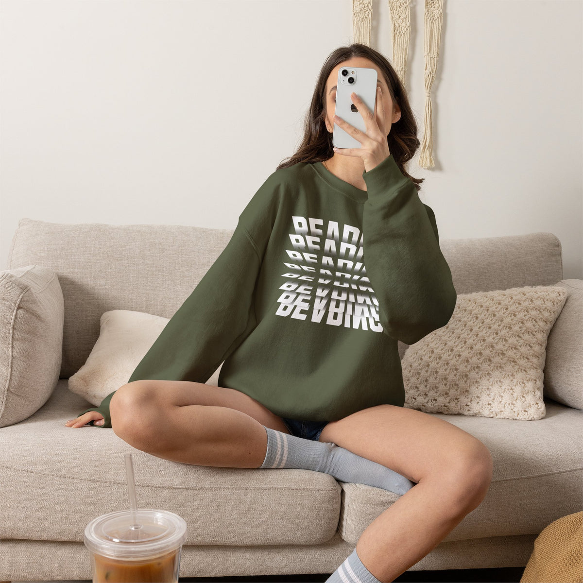 Reading (Book Pages) Graphic Sweatshirt