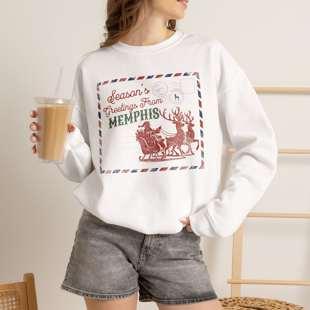 Season’s Greetings from Memphis Christmas Crewneck Sweatshirt