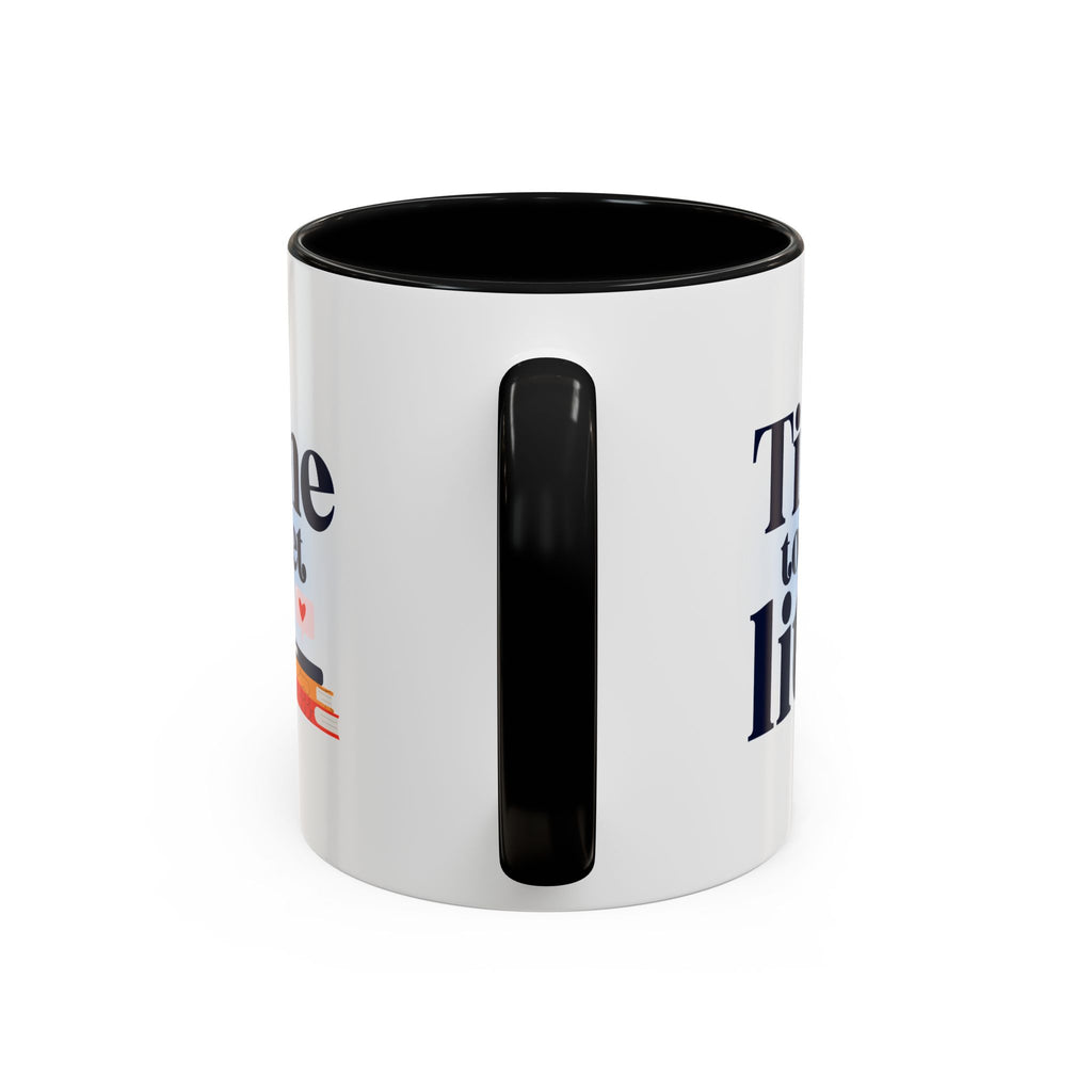 Time to Get Lit Coffee Mug — Book Lover Accent Mug (11/15 oz) | Book Lover Gift | Teacher Gift