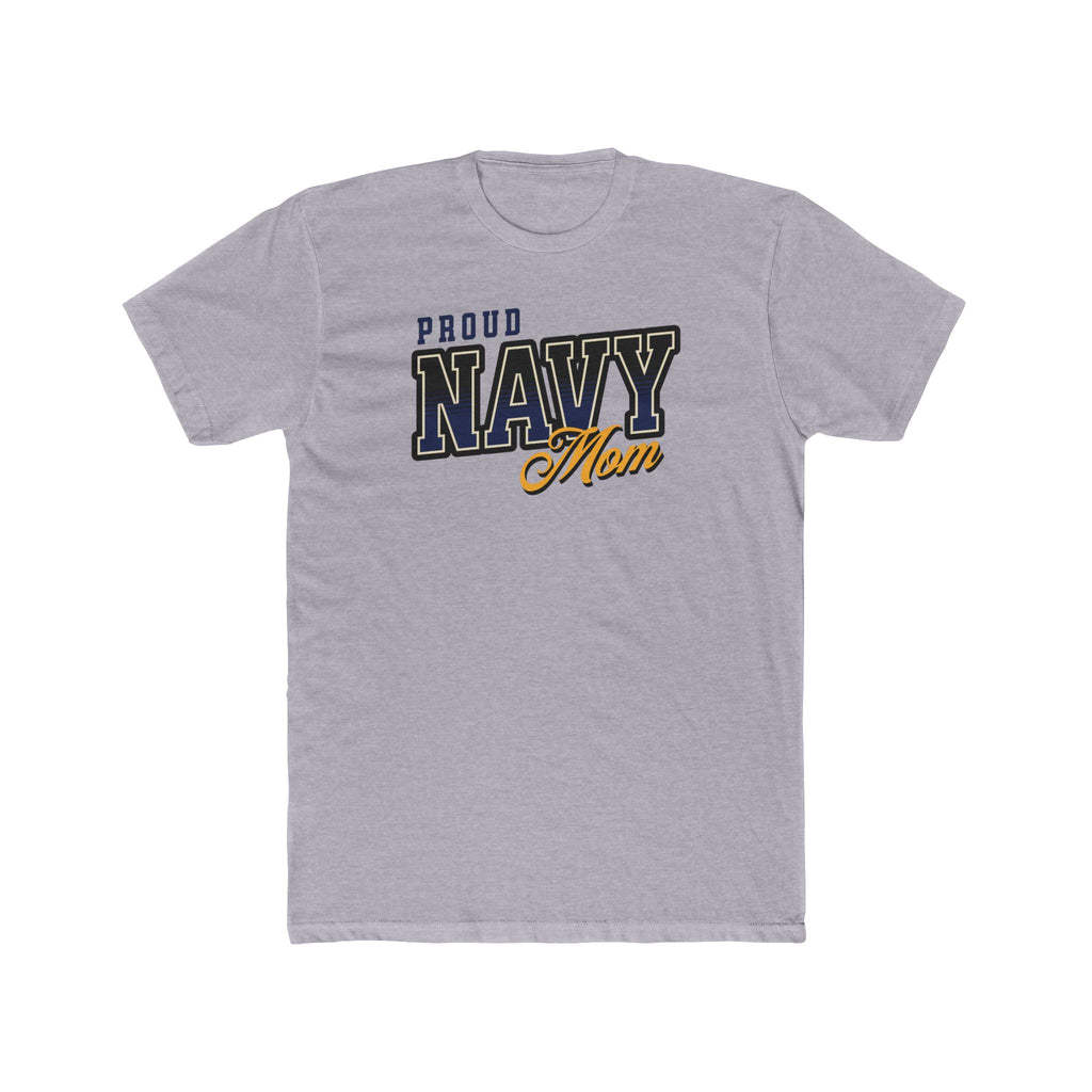 Proud Navy Mom Cotton Tee