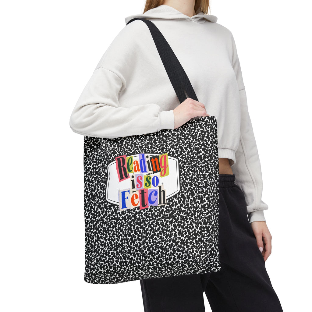 Reading Is So Fetch - Composition Book Tote Bag