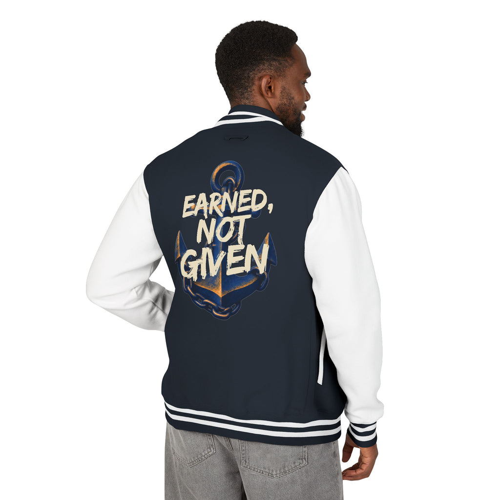 Letterman Jacket - "Earned, Not Given" Anchor Varsity Jacket for Chiefs (with Personalization)