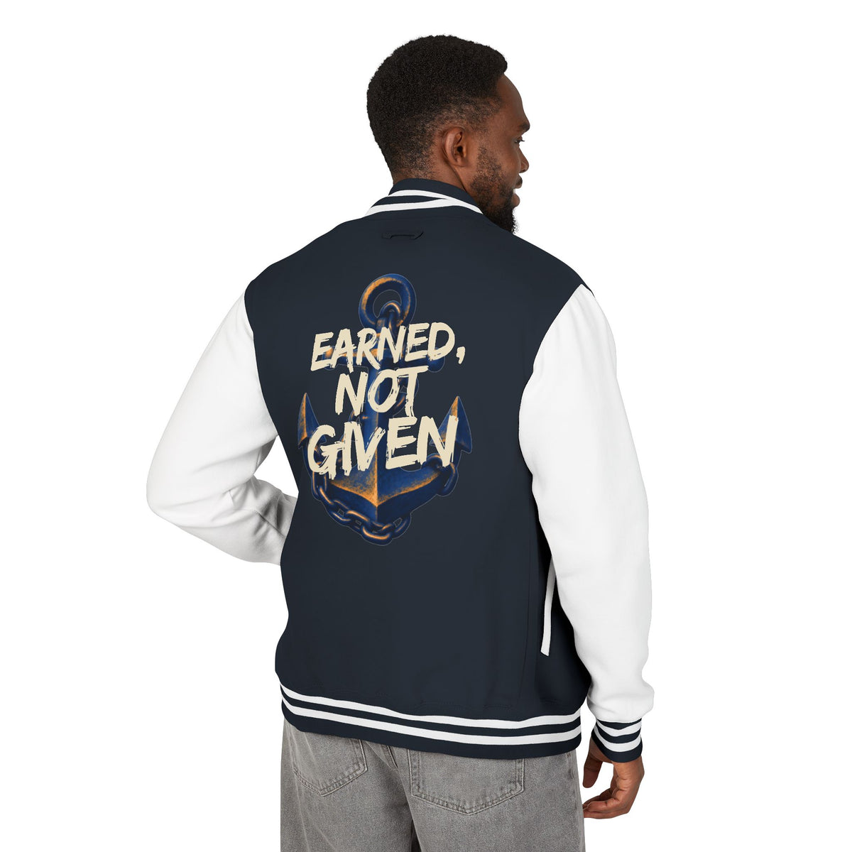 Letterman Jacket - "Earned, Not Given" Anchor Varsity Jacket for Chiefs (with Personalization)