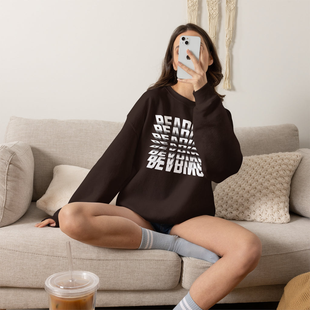 Reading (Book Pages) Graphic Sweatshirt