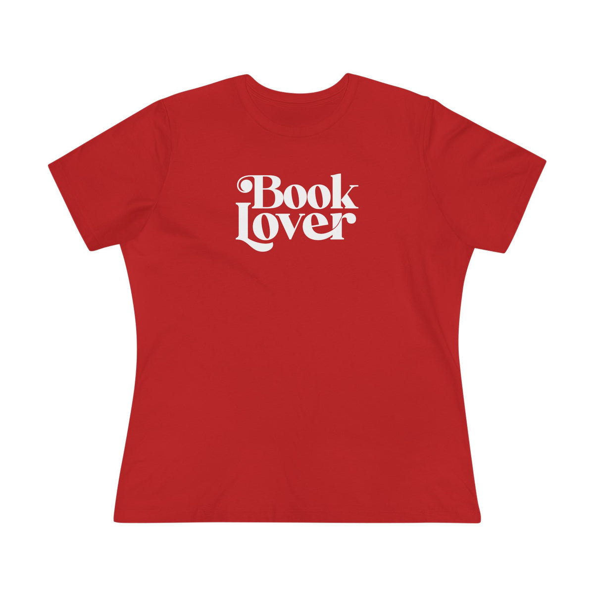 Book Lover Women’s Tee - Vintage Script Literary Graphic T-Shirt