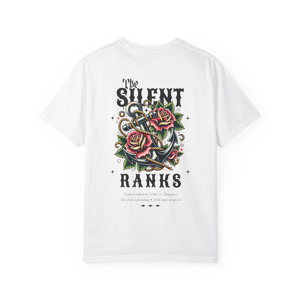 The Silent Ranks Graphic T-Shirt - Navy Military Wife Tee Gift