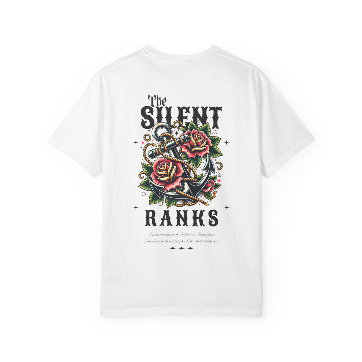 The Silent Ranks Graphic T-Shirt - Navy Military Wife Tee Gift