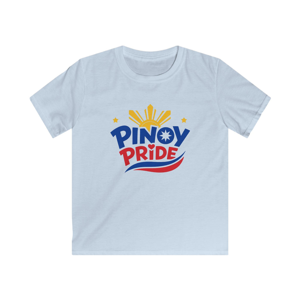 Kids Tee — "Pinoy Pride" Filipino Flag Design for Children (Patriotic Philippines Shirt)