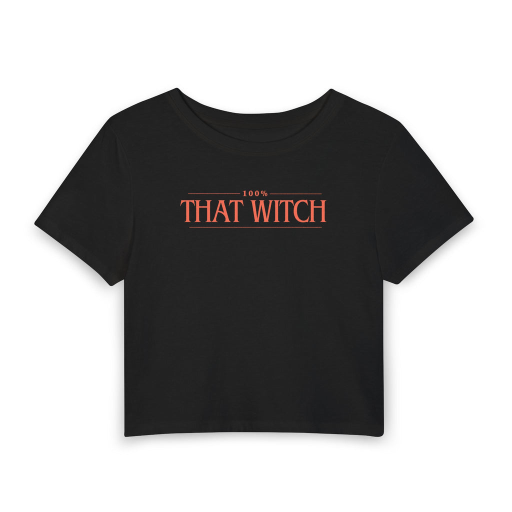 That Witch Baby Tee — Women's Cropped Halloween Top