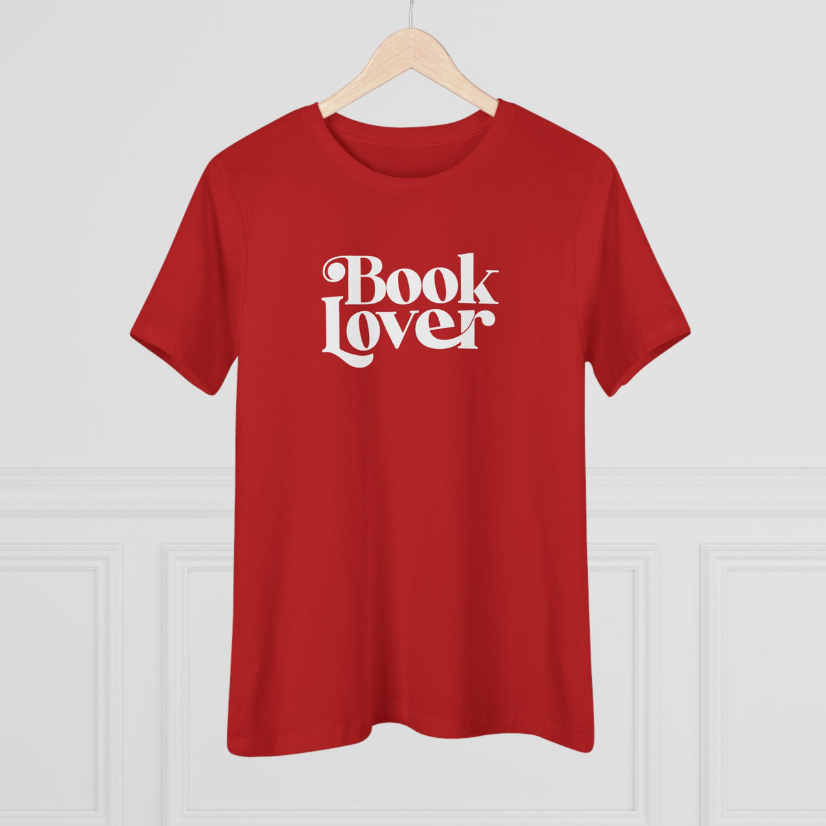 Book Lover Women’s Tee - Vintage Script Literary Graphic T-Shirt