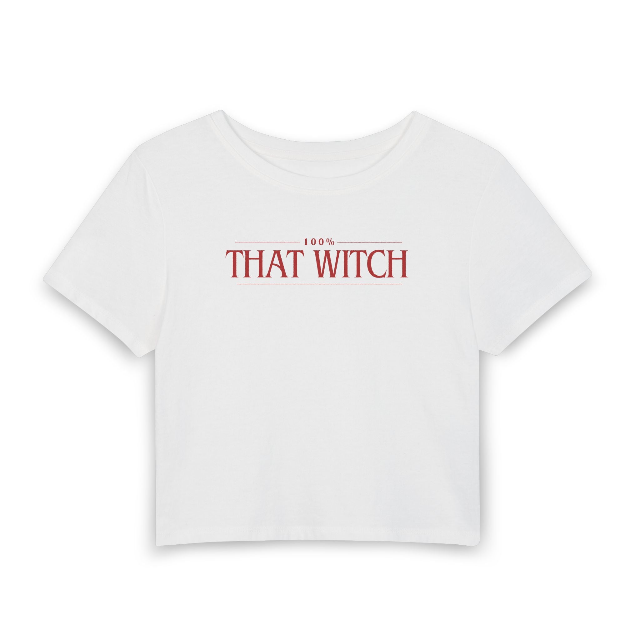 That Witch Baby Tee — Women's Cropped Halloween Top
